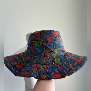 Floppy Vintage Floral Hat Size S/M